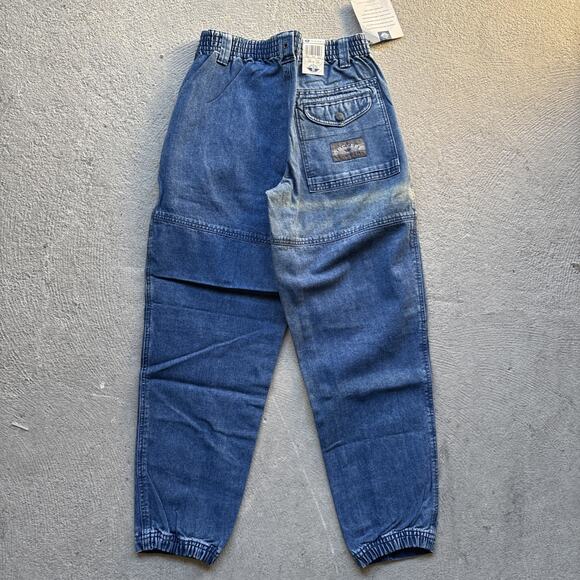 Deadstock 90s Dockers Jeans Mens 28x28 Pleated Denim Levis Cargo Tapered Vintage - Picture 8 of 12